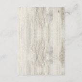 Carte D'accompagnement Navy Nautical Driftwood Beach Détails de mariage (Dos)