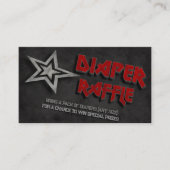 Carte D'accompagnement Né à Rock Baby shower Diaper Raffle (Devant)