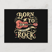 Carte D'accompagnement Né à Rock Electric Guitar (Dos)