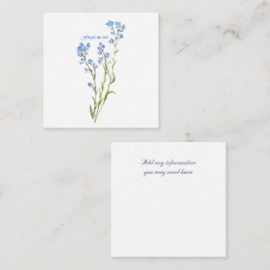 Carte D'accompagnement Ne m'oublie pas Fleur de jardin personnalisée à l'