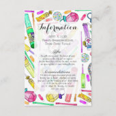 Carte D'accompagnement Neon 80's 90's Retro Funny Candy Motif (Devant)