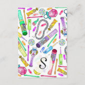 Carte D'accompagnement Neon 80's 90's Retro Funny Candy Motif (Dos)