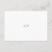 Carte D'accompagnement Nettoyer le Mariage classique noir et blanc (Dos)