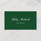 Carte D'accompagnement Neutral Green Budget Wedding RSVP Website QR Code (Dos)