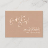Carte D'accompagnement Neutral Modern Books for Baby Enclosure Card (Devant)