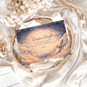 Carte D'accompagnement Neutral Space Rocket Stars Diapper Raffle 