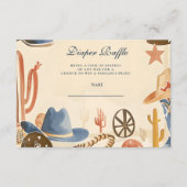 Carte D'accompagnement Neutral Western Cowboy Diapper Raffle (Devant)