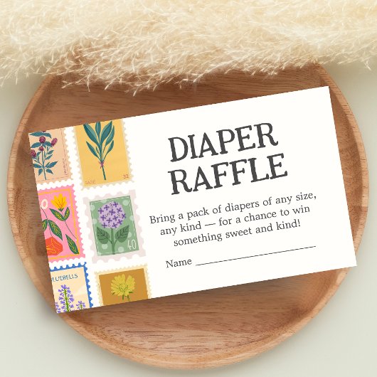 Carte D'accompagnement New Chapter Baby Shower Diaper Raffle