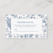Carte D'accompagnement New chapter chinoiserie Baby shower diaper raffle (Devant)