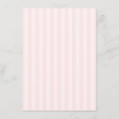 Carte D'accompagnement New Chapter Pink Bow Stripes Baby Shower (Dos)