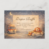 Carte D'accompagnement Night Sky Little Firefighter Diapper Raffle (Devant)