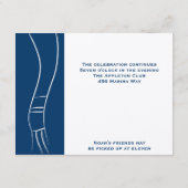 Carte D'accompagnement Noah Mark Tallit Réception Bar Mitzvah (Dos)