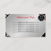 Carte D'accompagnement Noces d'argent exotiques 25ème anniversaire de mar (Dos)