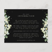 Carte D'accompagnement Noces de neige noire + Eucalyptus (Devant)