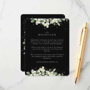 Carte D'accompagnement Noces de Sureau noir + Eucalyptus