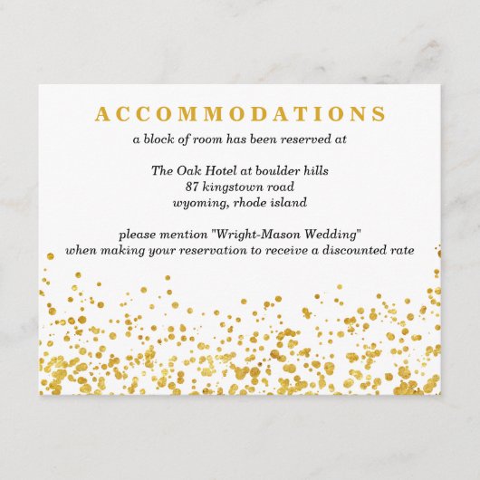 Carte D'accompagnement Noces d'or (Devant)