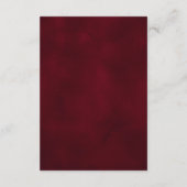 Carte D'accompagnement Noël Aquarelle Pinecones Réception de mariage (Dos)