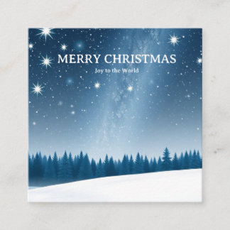 Carte D'accompagnement Noël céleste avec constellations et hiver