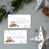 Noël d'hiver Traîneau Santa Livres Baby Shower