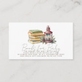 Carte D'accompagnement Noël Fête Lanterne & Livres Demande de livre (Devant)