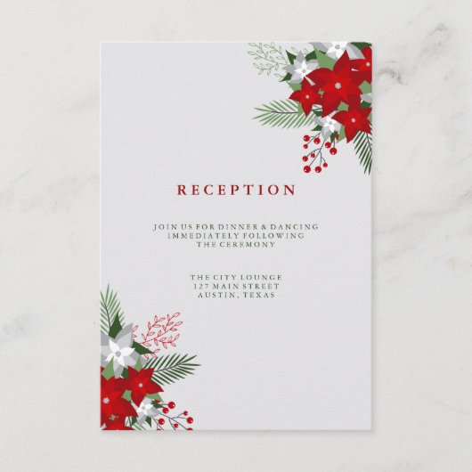 Carte D'accompagnement Noël Mariage Réception de mariage dans un pot Maso (Devant)