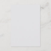 Carte D'accompagnement Noël Mariage Réception de mariage dans un pot Maso (Dos)