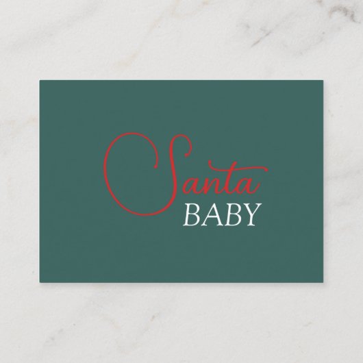 Carte D'accompagnement Noël Père Noël Baby Genre-Neutral Livres pour bébé (Dos)