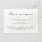 Carte D'accompagnement Noël Poinsettia Mariage de verdure d'hiver (Devant)