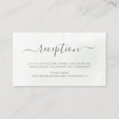 Carte D'accompagnement Noël Poinsettia Mariage de verdure d'hiver (Devant)