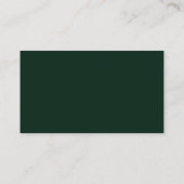 Carte D'accompagnement Noël simple et élégant | Site Mariage vert (Dos)