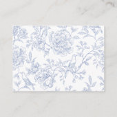 Carte D'accompagnement Nœud à motif floral Nœud Baby Shower Tirage au sor (Dos)