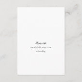 Carte D'accompagnement Noir blanc moderne simples détails minimaux mariag (Dos)