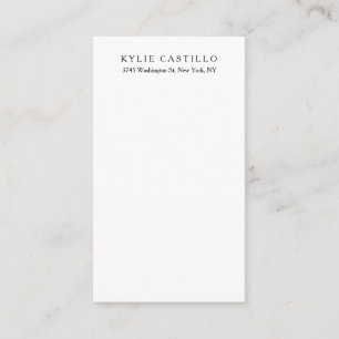 Carte D'accompagnement Noir blanc Unique Classique Professionnel