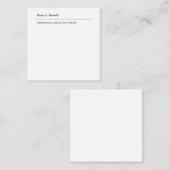 Carte D'accompagnement Noir clair minimaliste moderne (Devant / Derrière)