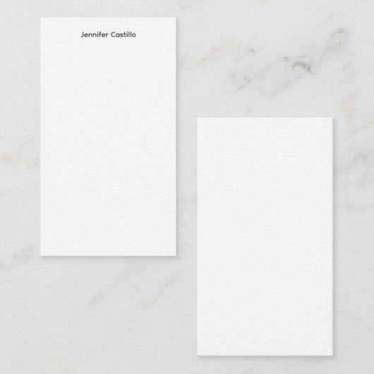 Carte D'accompagnement Noir clair minimaliste moderne (Devant / Derrière)