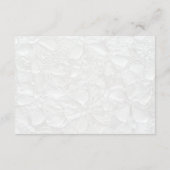 Carte D'accompagnement Noir et blanc Détails de mariage élégant (Dos)