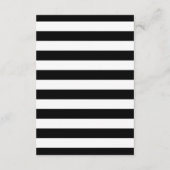 Carte D'accompagnement Noir et blanc Détails modernes Calligraphie Mariag (Dos)