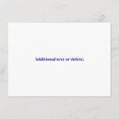 Carte D'accompagnement Nom de script élégant moderne & Monogram Ombre Pur (Dos)