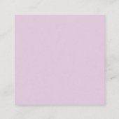 Carte D'accompagnement Nom de script & monogramme | Magenta & Violet clai (Dos)