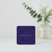 Carte D'accompagnement Nom et prénom modernes avec monogramme (Debout devant)