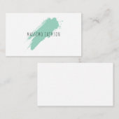 Carte D'accompagnement Nom propre Décoratif Chic Simple Bleu Blanc (Devant / Derrière)