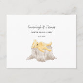 Carte D'accompagnement Nom que bébé Teddy Ours et abeille (Dos)