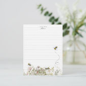 Carte D'accompagnement Note de grand-mère | Monogramme (Debout devant)