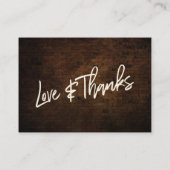 Carte D'accompagnement Note sur les cadeaux Briques foncées et lumières E (Dos)