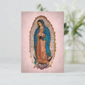 Carte D'accompagnement Notre-Dame de Guadalupe 1531 avec prière (Debout devant)