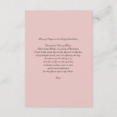 Carte D'accompagnement Notre-Dame de Guadalupe 1531 avec prière (Dos)