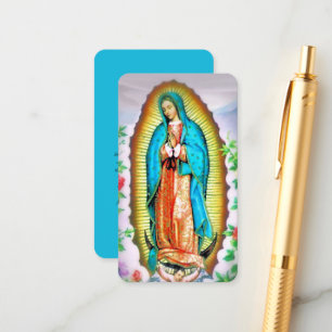 Carte D'accompagnement Notre-Dame de Guadalupe Prière du matin florale