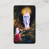 Carte D'accompagnement Notre-Dame de Lourdes avec prière (Devant)