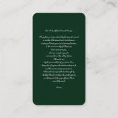 Carte D'accompagnement Notre-Dame du Bon Conseil avec prière (Dos)