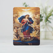 Carte D'accompagnement Notre-Dame, qui a la prière des noeuds (Debout devant)